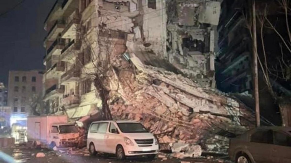 Zerstörtes Wohnhaus in Aleppo